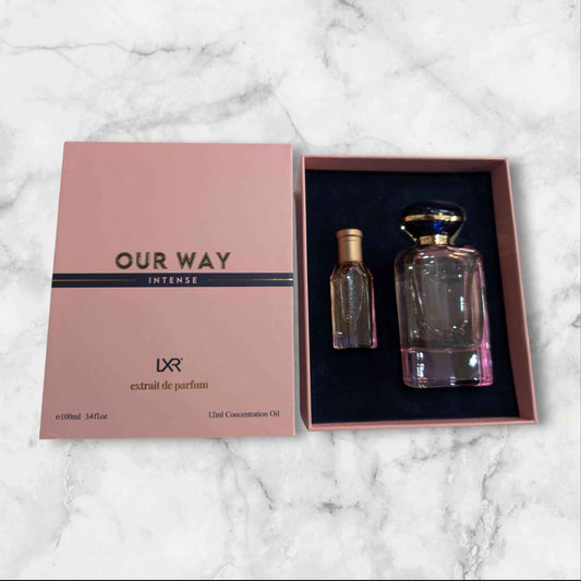 Our Way Intense LXR Gift Set EDP 100ml & 12ml oil
